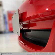 Load image into Gallery viewer, Carbonio No-Drill Front License Plate Mount - Porsche 911 (997.1) 2005-2008