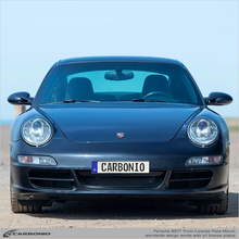 Load image into Gallery viewer, Carbonio No-Drill Front License Plate Mount - Porsche 911 (997.1) 2005-2008