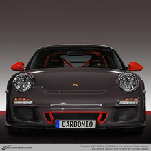 Load image into Gallery viewer, Carbonio No-Drill Front License Plate Mount - Porsche 911 GT3 / GT3 RS  (997) 2006-2011