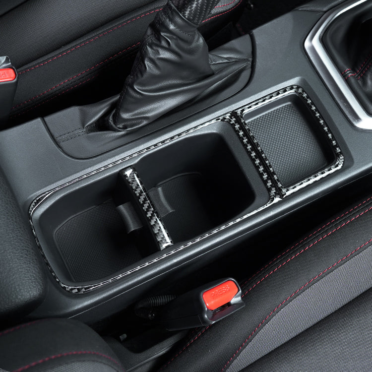 JDMuscle P&S Series Carbon Fiber Cupholder Inner Trim - Subaru WRX 2022-2025