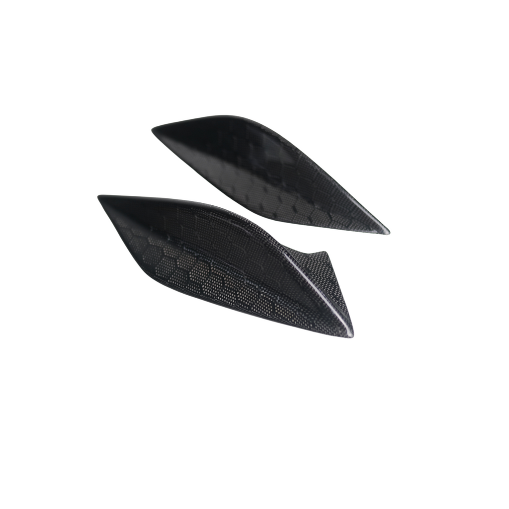 JDMuscle Carbon Fiber Spoiler Fin - Subaru STI OEM Spoiler 2015-2021