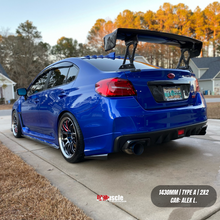 Load image into Gallery viewer, JDMuscle Carbon Fiber Replacement Spoiler Base for JDMuscle VS Style Euro GT or Varis GT Wing - Subaru WRX / STi 2015-2021