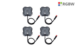 Diode Dynamics Stage Series RGBW LED Rock Light Kit (4-pack) w/ Magnet Mounts - Universal