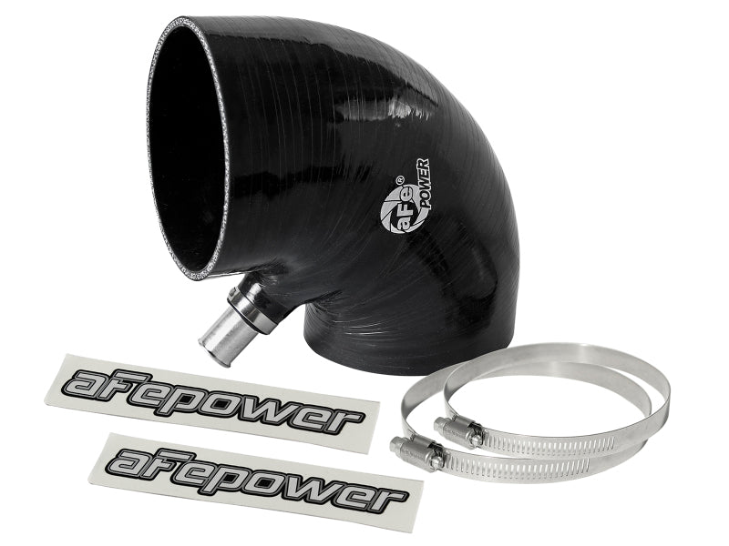 afe Magnum FORCE Intake Coupling Kit (4 IN ID to 4-1/4 IN ID x 90 Deg.) Black Elbow Coupler - Universal