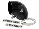 afe Magnum FORCE Intake Coupling Kit (4 IN ID to 4-1/4 IN ID x 90 Deg.) Black Elbow Coupler - Universal