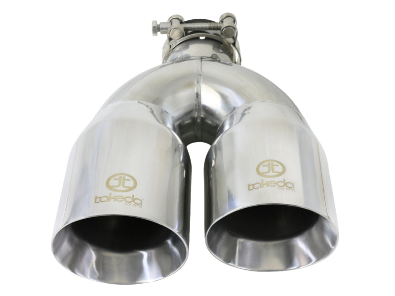 aFe Takeda 2-1/2" 304 Stainless Steel Polished Right Exhaust Tip - Universal