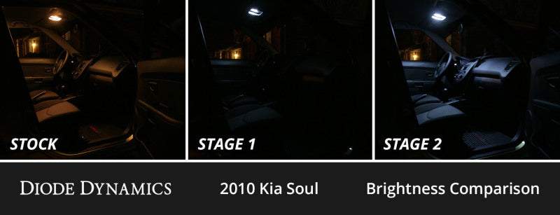 Diode Dynamics Stage 1 Interior LED Conversion Kit - Kia Soul 2010-2013