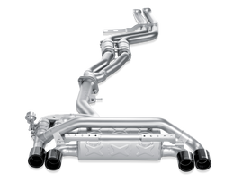 Akrapovic Titanium Evolution Line Cat Back w/ Carbon Tips - BMW 1 Series M Coupe (E82) 2011