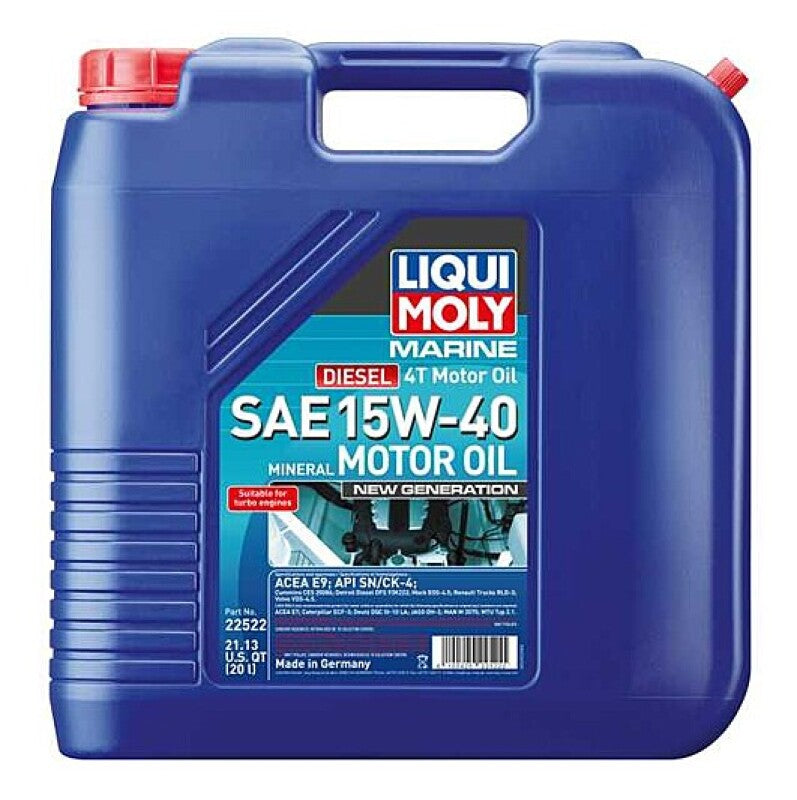 LIQUI MOLY 20L Marine 4T New Generation Motor Oil SAE 15W40