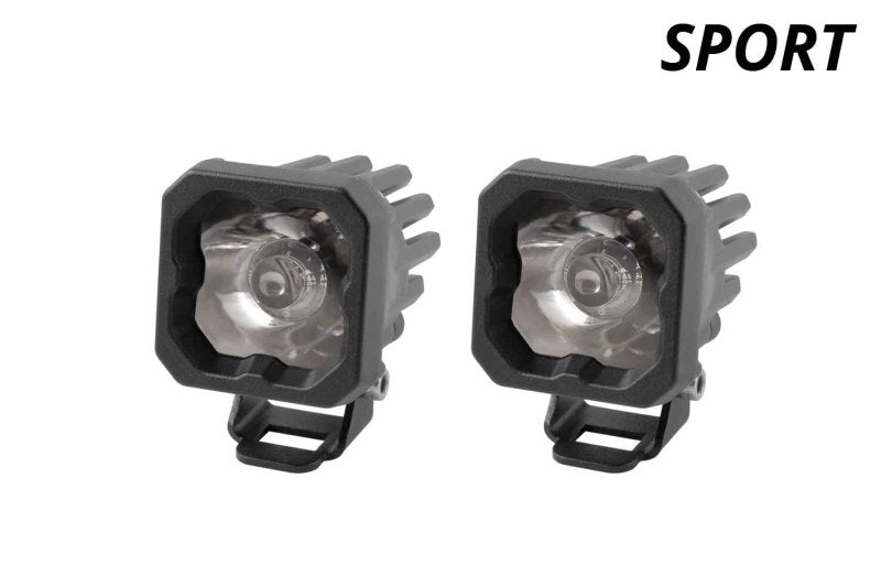 Diode Dynamics SSC1 White Wide Sport ABL LED Pod (Pair) - Universal Fitment