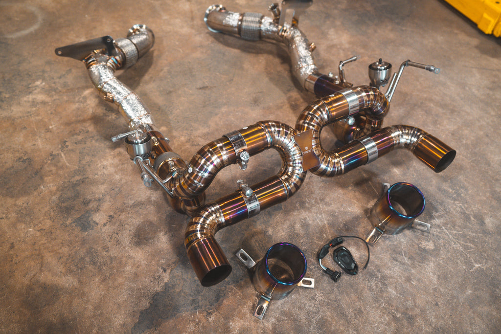 Valvetronic Valved Sport Titanium Catback Exhaust System - Ferrari F8 Tributo / Spider 2020-2023