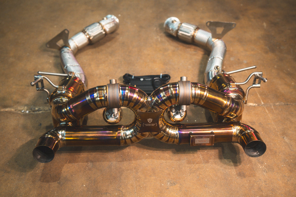 Valvetronic Valved Sport Titanium Catback Exhaust System - Ferrari 488 GTB / Spider / Pista 2016-2021