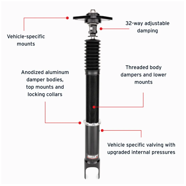 Air Lift Performance Rear Air Suspension Kit - Infiniti G37 2009-2013 / Nissan 370z 2009-2020 / Z 2023+