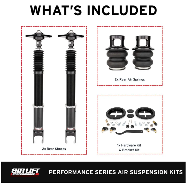Air Lift Performance Rear Air Suspension Kit - Infiniti G37 2009-2013 / Nissan 370z 2009-2020 / Z 2023+