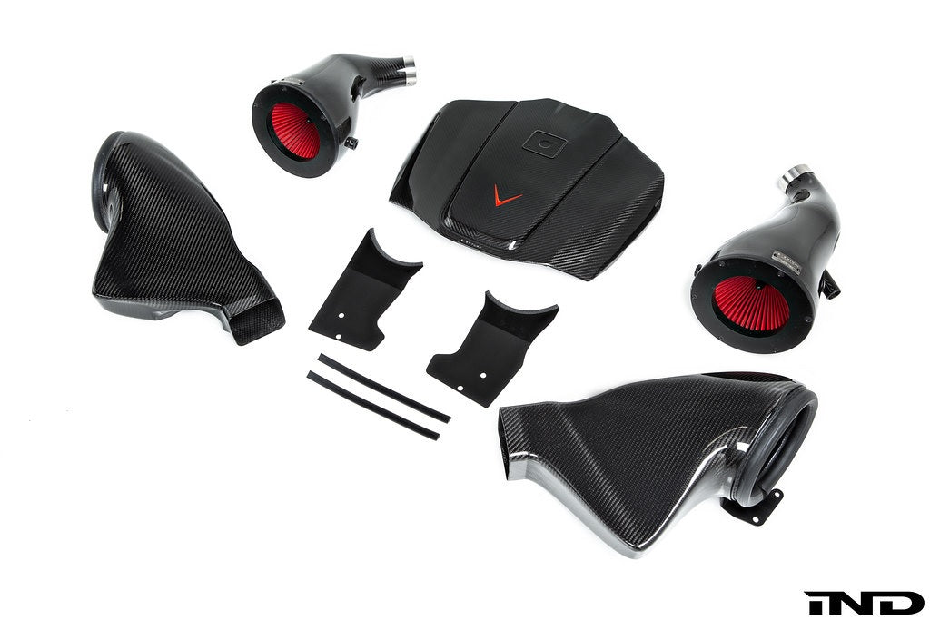 Eventuri Gloss Carbon Fiber Intake + Engine Cover - Mercedes AMG GT / GTS / GTR (C190/R190) 2015-2021