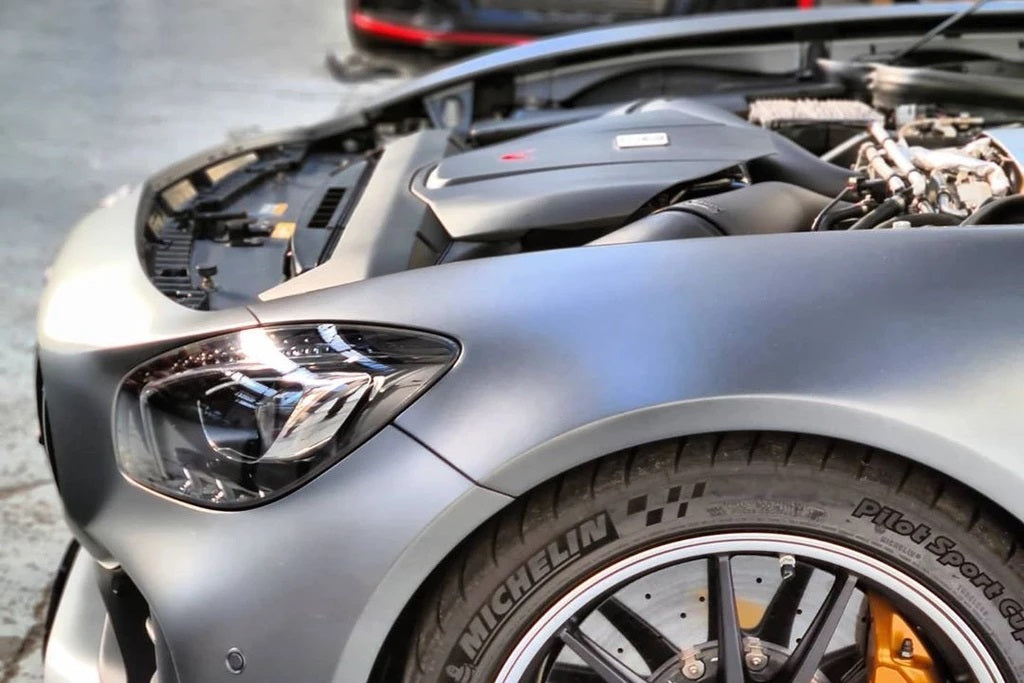 Eventuri Matte Carbon Fiber Intake + Engine Cover - Mercedes AMG GT / GTS / GTR (C190/R190) 2015-2021