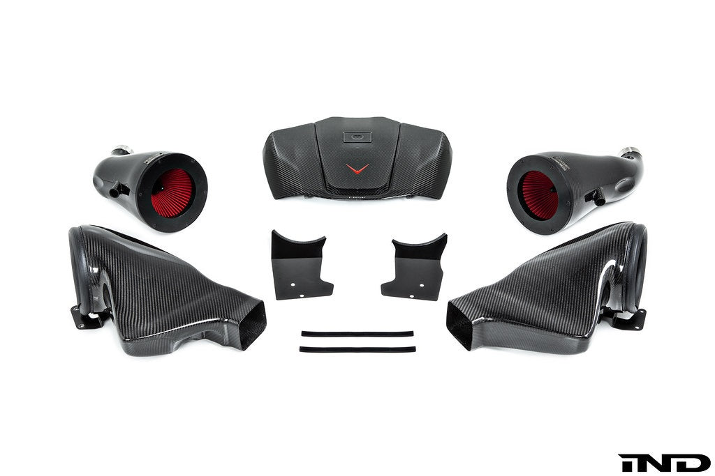 Eventuri Gloss Carbon Fiber Intake + Engine Cover - Mercedes AMG GT / GTS / GTR (C190/R190) 2015-2021