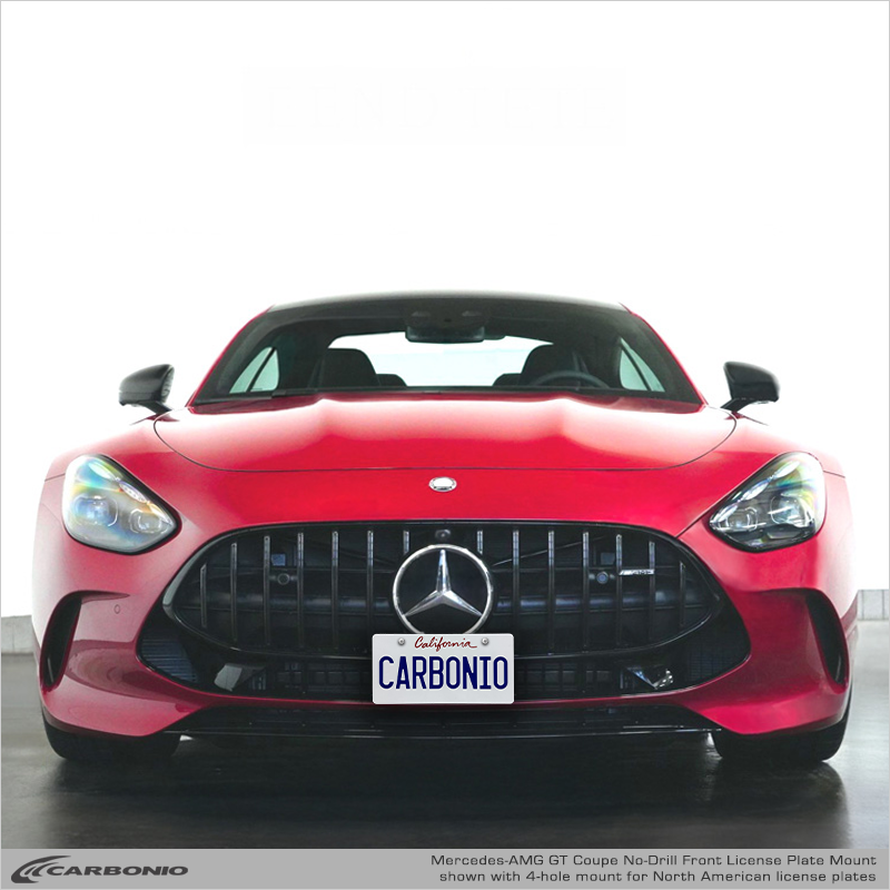 Carbonio No-Drill Front License Plate Mount - Mercedes AMG GT 43 / 55 / 63 Coupe 2024-2027