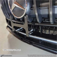 Load image into Gallery viewer, Carbonio No-Drill Front License Plate Mount - Mercedes AMG GT 43 / 55 / 63 Coupe 2024-2027