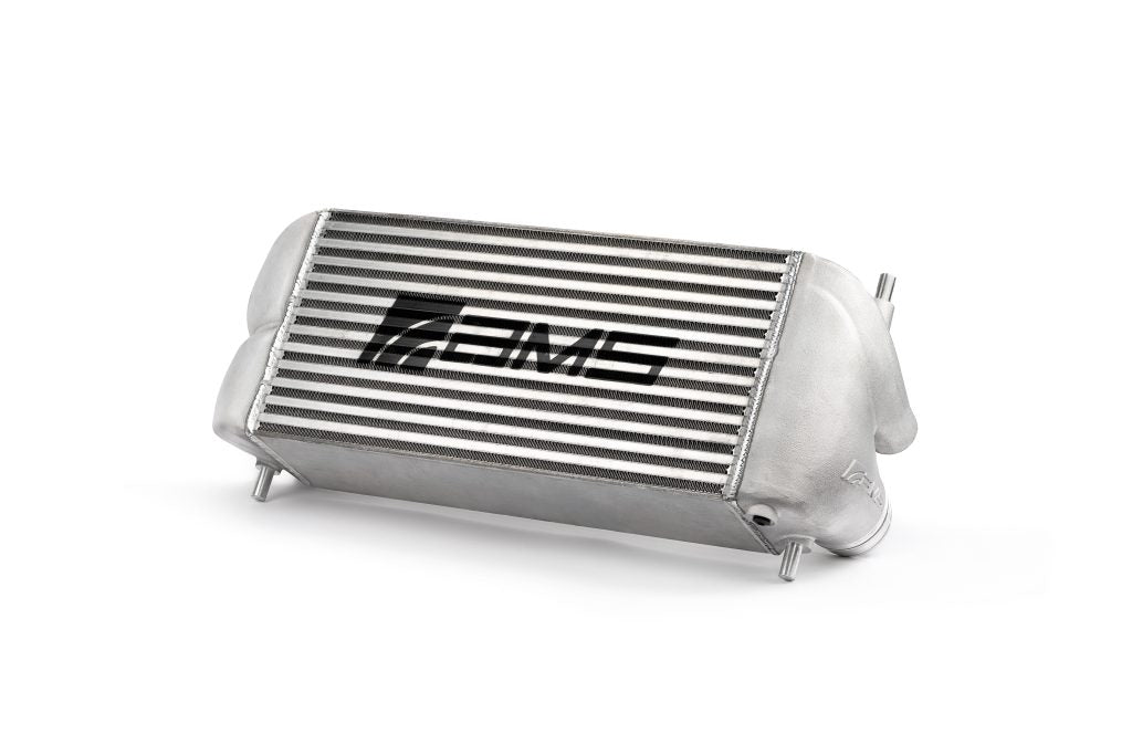 AMS Performance Silver Stock Location Intercooler w/ Logo - Ford F-150 & Raptor 2.7L/3.5L EcoBoost 2015+