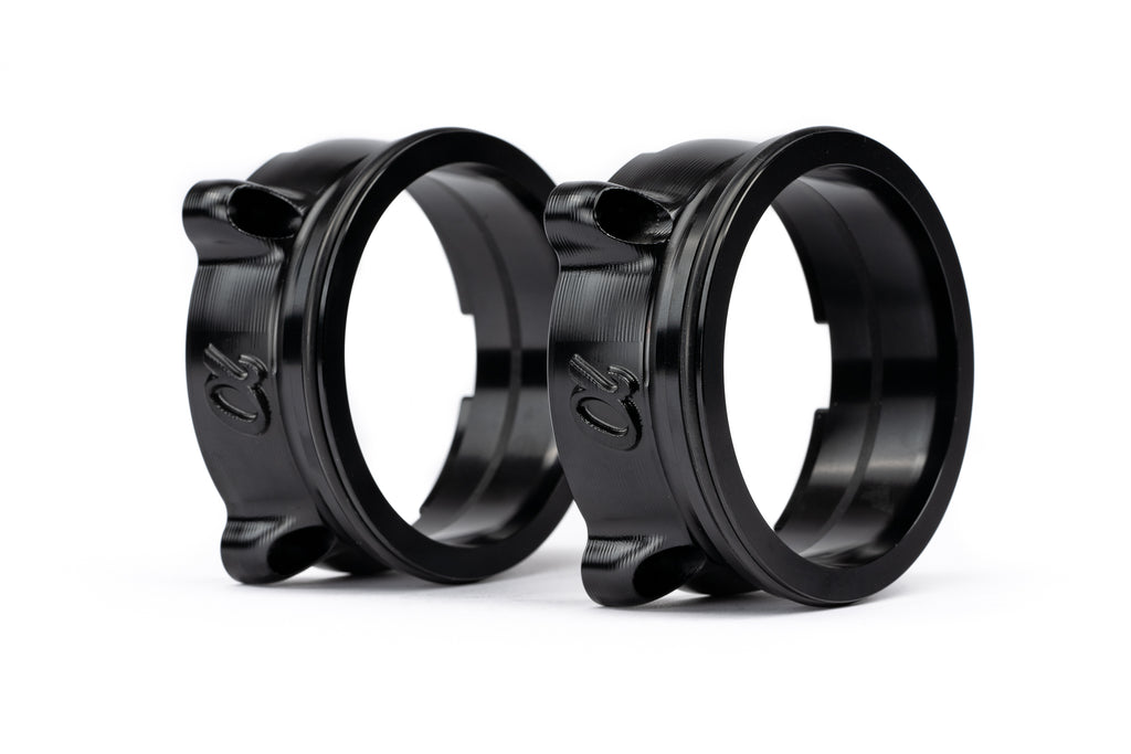 AMS Performance Throttle Body to QuickClamp Adapter Flange Set - Audi R8 2017+ / Lamborghini Huracan 2015+