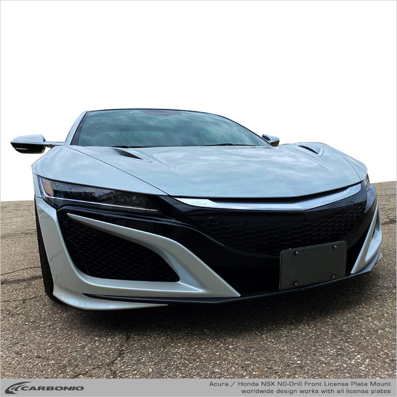 Carbonio No-Drill Front License Plate Mount - Acura NSX 2016-2022