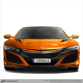 Carbonio No-Drill Front License Plate Mount - Acura NSX 2016-2022