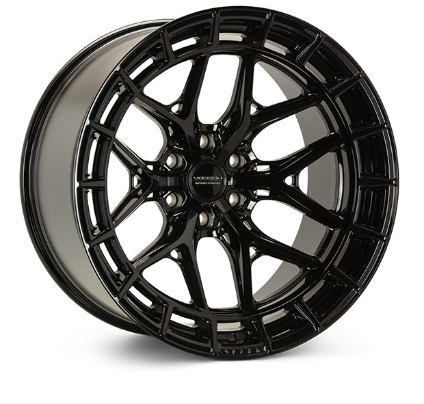 Vossen HFX-1 Hybrid Forged X Deep Gloss Black Wheel - 6x130 22x9.5 +25