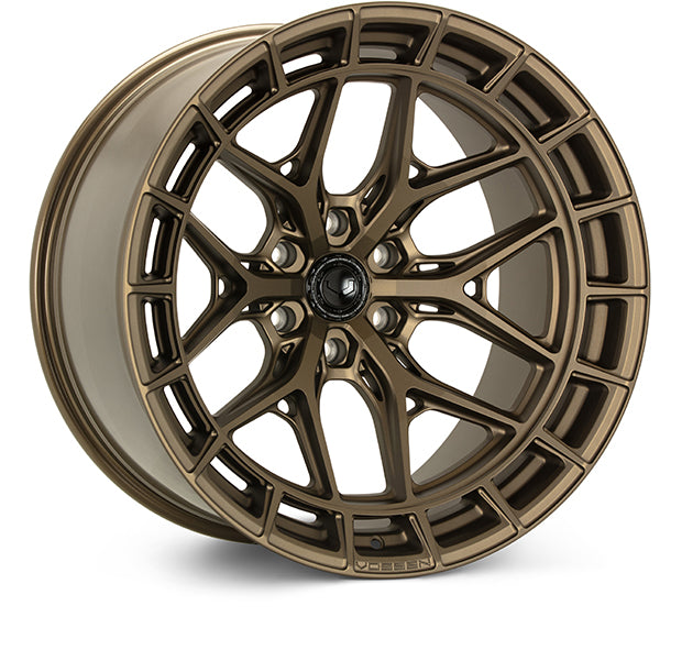Vossen HFX-1 Hybrid Forged X Deep Satin Bronze Wheel - 6x139.7 22x9.5 +15