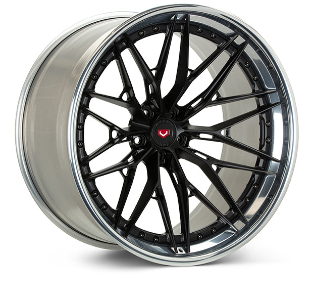Vossen S21-02 (3-Piece) Forged Satin Black Center & Lip Wheel - 6x139.7 22x9.5 +20 - GM Truck Fitment