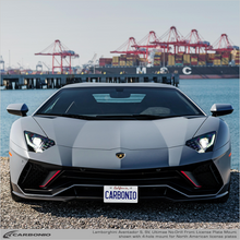 Load image into Gallery viewer, Carbonio No-Drill Front License Plate Mount - Lamborghini Aventador 2016-2022