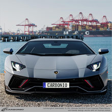 Load image into Gallery viewer, Carbonio No-Drill Front License Plate Mount - Lamborghini Aventador 2016-2022