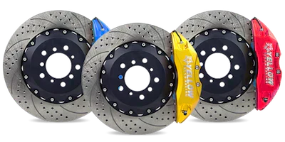 Yellow Speed Racing Rear 4 Piston Ultra Big Brake Kit - Audi A4 2002-2005 (B6)