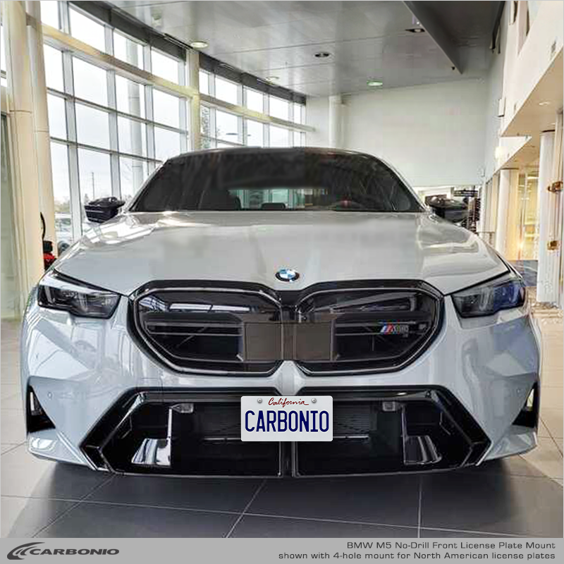 Carbonio No-Drill Front License Plate Mount - BMW M5 (G90/G99) 2025+