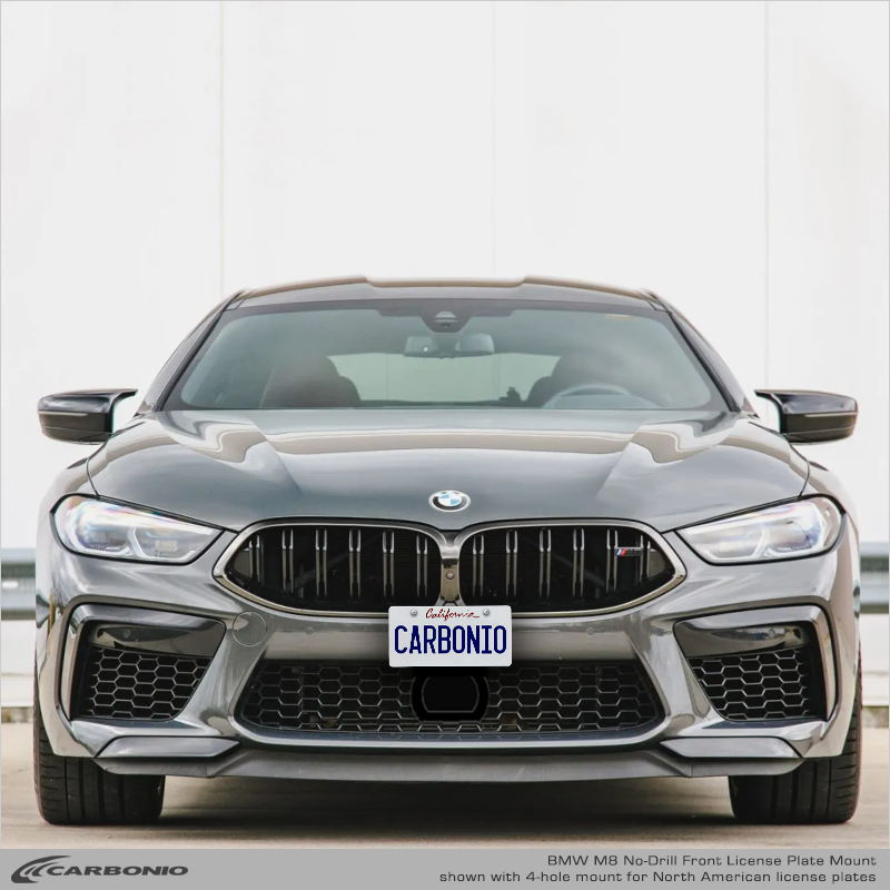 Carbonio No-Drill Front License Plate Mount - BMW M8 (F9x) 2019-2026