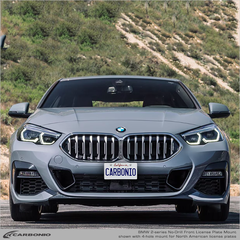 Carbonio No-Drill Front License Plate Mount - BMW 2-Series 2022-2026