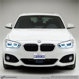 Carbonio No-Drill Front License Plate Mount - BMW 1-Series 2004-2024