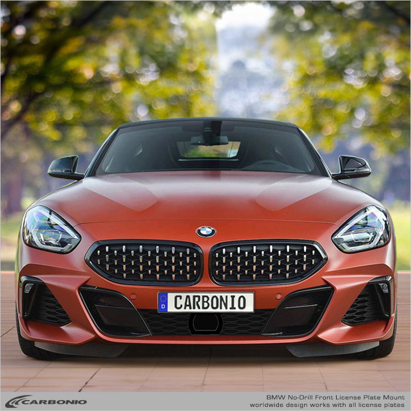 Carbonio No-Drill Front License Plate Mount - BMW Z4 (G29) 2018-2026