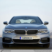 Load image into Gallery viewer, Carbonio No-Drill Front License Plate Mount - BMW 5-Series (G3x/G60) 2016-2026