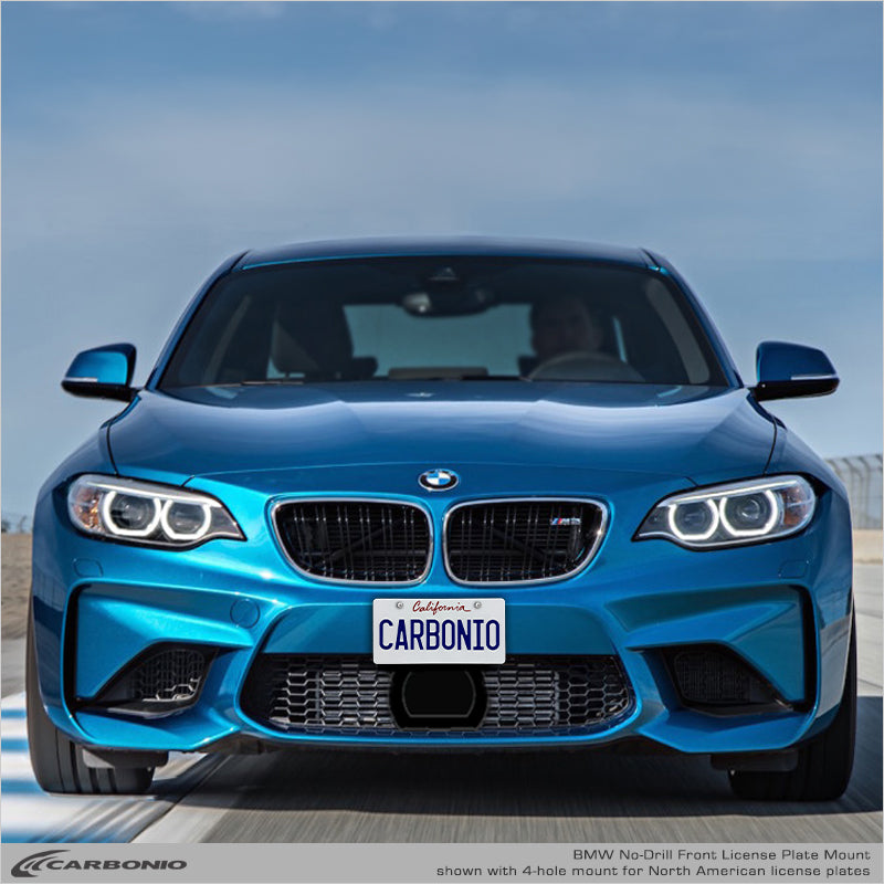 Carbonio No-Drill Front License Plate Mount - BMW M2 (F87) 2015-2021