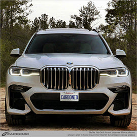 Carbonio No-Drill Front License Plate Mount - BMW X7 (G07) 2010-2022
