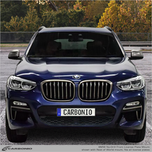 Load image into Gallery viewer, Carbonio No-Drill Front License Plate Mount - BMW X3 (G01) 2018-2021