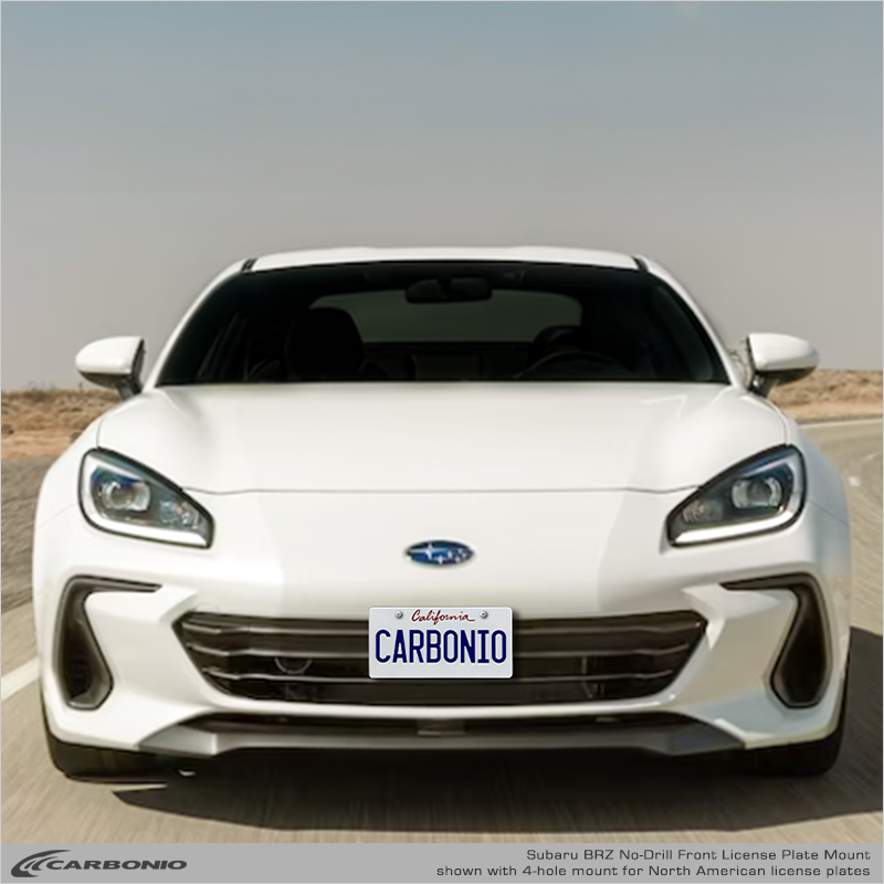Carbonio No-Drill Front License Plate Mount - Subaru BRZ 2013-2027
