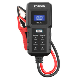 TOPDON BT20 Battery Load/Voltage Tester, Cranking & Charging Test w/ App
