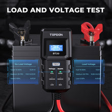 Load image into Gallery viewer, TOPDON BT20 Battery Load/Voltage Tester, Cranking &amp; Charging Test w/ App