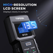 Load image into Gallery viewer, TOPDON BT20 Battery Load/Voltage Tester, Cranking &amp; Charging Test w/ App