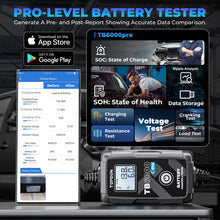 Load image into Gallery viewer, TOPDON TB6000 PRO 2-in-1 6A Battery Charger &amp; Battery Tester w/ App