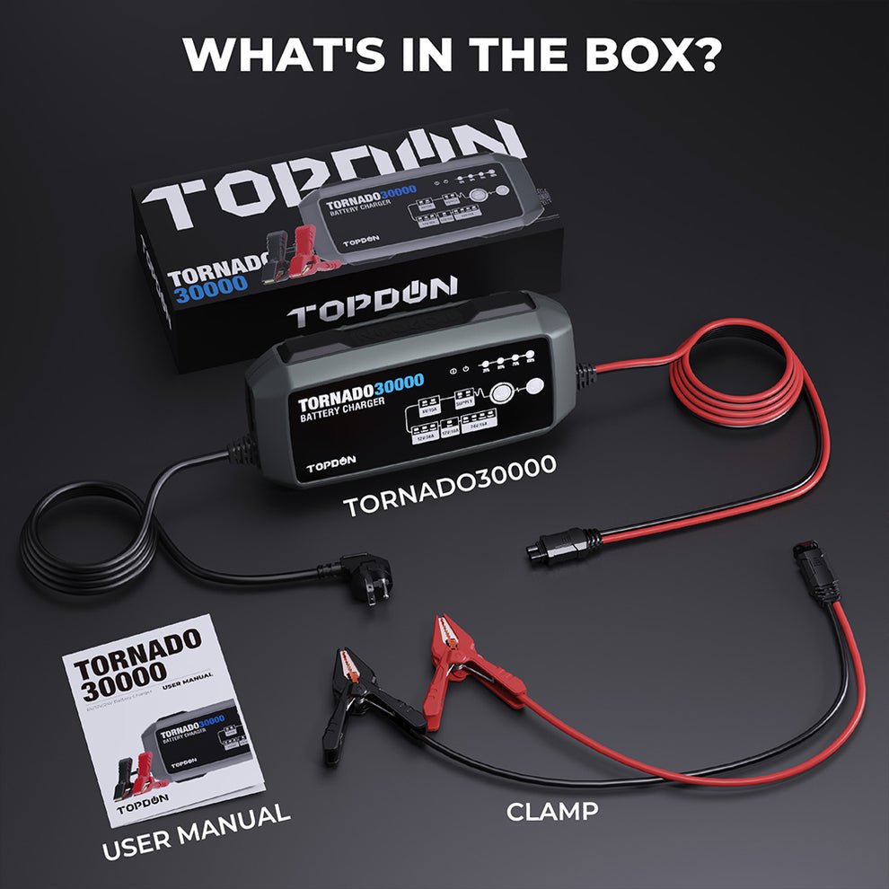 TOPDON Tornado30000 30A Smart Charger and Power Supply 12V/24V