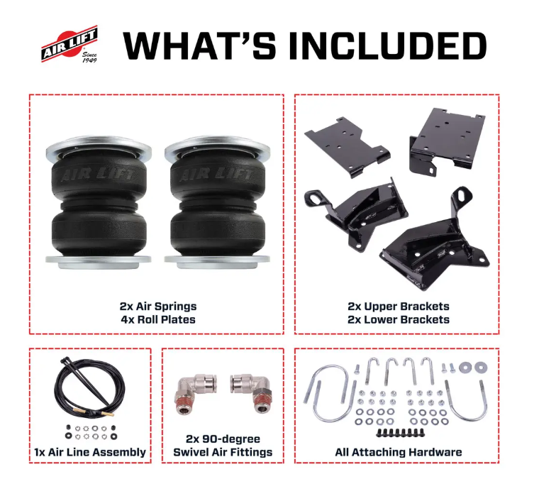 AirLift Performance LoadLifter 5000 Air Spring Kit - Ford Bronco 2021-2024