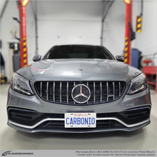 Load image into Gallery viewer, Carbonio No-Drill Front License Plate Mount - Mercedes C63 AMG 2016-2023